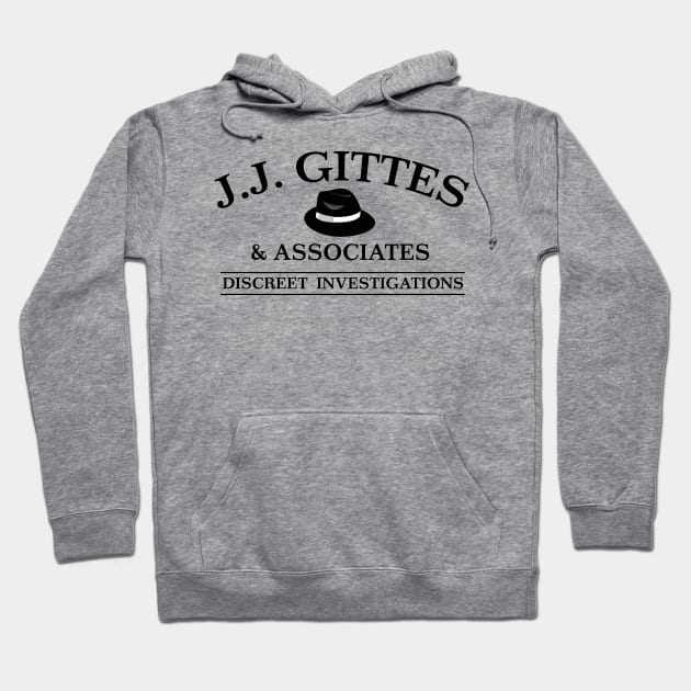 J. J. Gittes Discreet Investigations Hoodie by MindsparkCreative